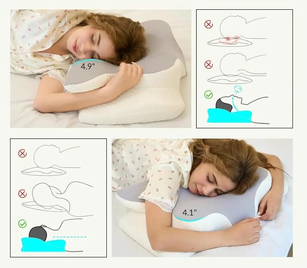 Orthopedic Latex Neck Pillow Slow Reboun