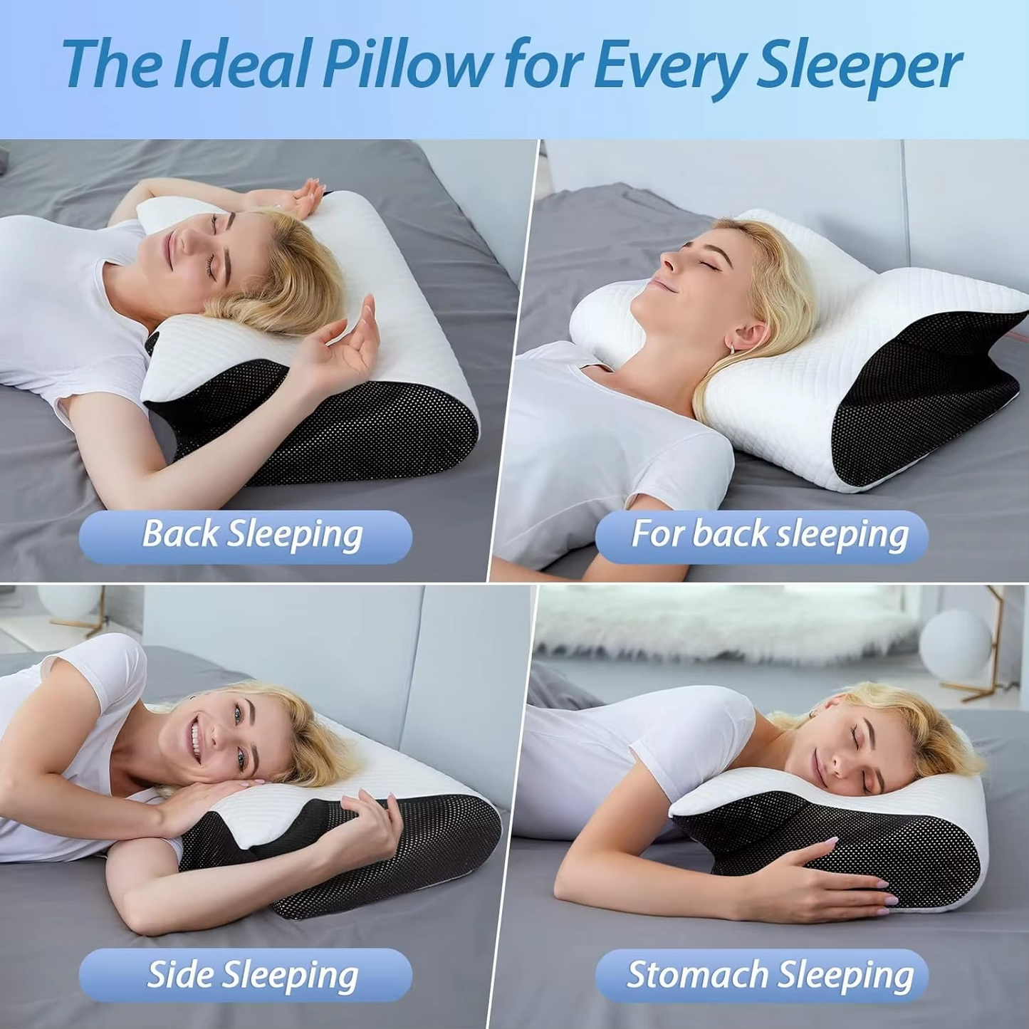 Orthopedic Latex Neck Pillow Slow Reboun